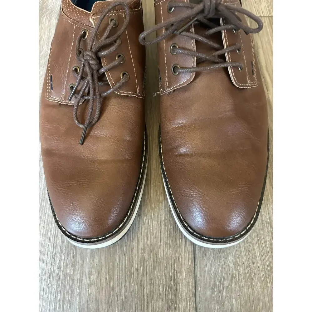 Nunn Bush Hyde II Brown Derby Shoes size 12